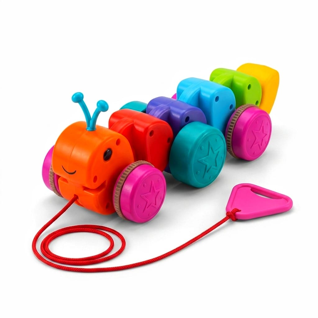 Caterpillar pulling toy
