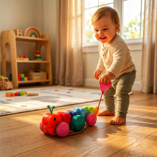 Caterpillar pulling toy