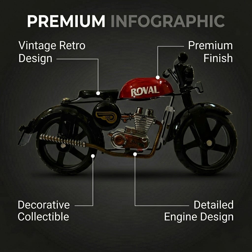 Royal Enfield bike miniature toy
