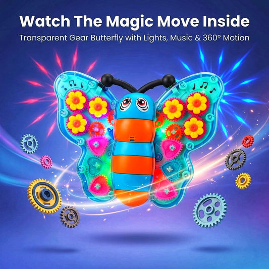 Butterfly moving and musical light toy