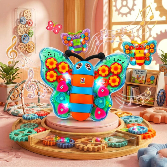 Butterfly moving and musical light toy