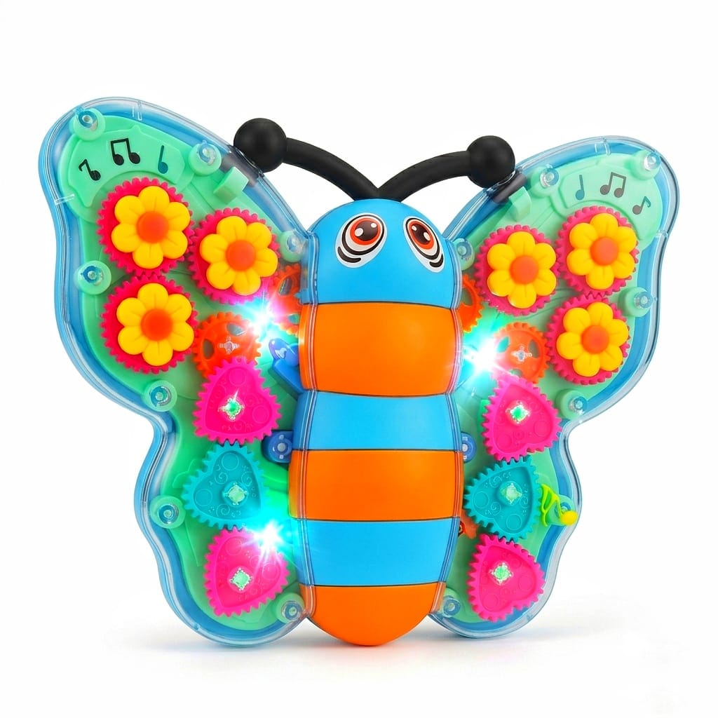 Butterfly moving and musical light toy