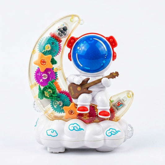 Moon and astronaut musical, light toy