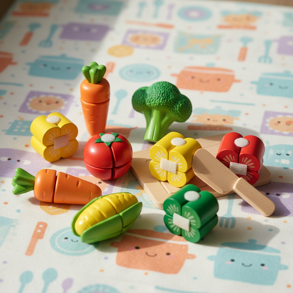 Vegetables cutting toys